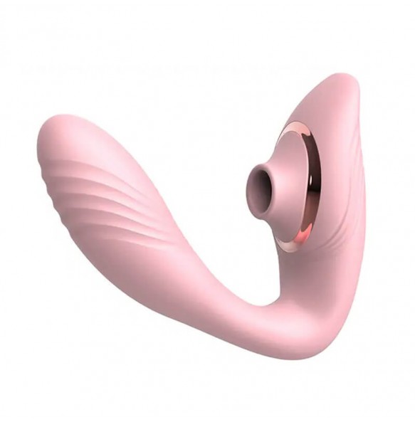 MAN NUO - BECKY Suction Vibrating Wireless Remote Wearable (Chargeable - Pink)